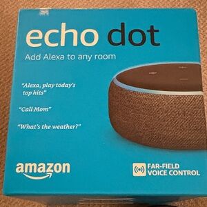 Amazon Echo Dot in Blue and Black